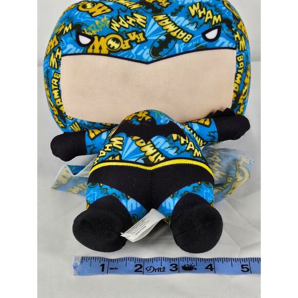 JUSTICE LEAGUE BATMAN PLUSH – TOY FACTORY – 9" – COMIC GRAPHICS – DC LICENSED - Picture 13 of 13